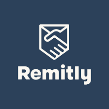 Remitly logo featuring a handshake inside an envelope icon, representing secure international money transfers.